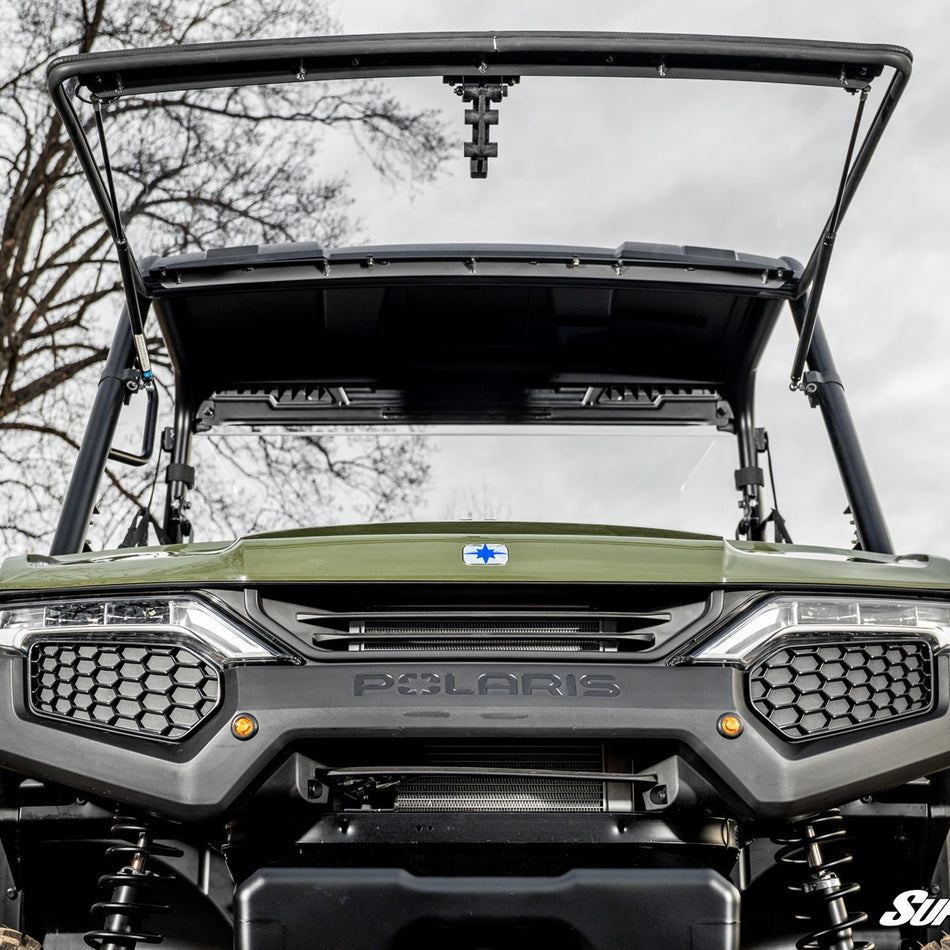 SuperATV Polaris Ranger 500 Scratch-Resistant Flip Windshield (2026+)
