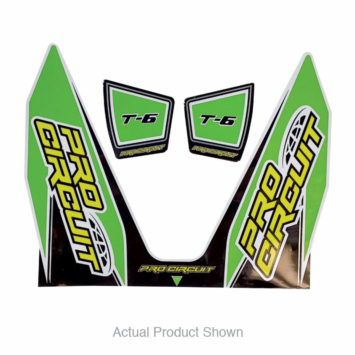 Pro Circuit T - 6 Decal - Green | DC22T6 - GRN - MojoMotoSport.com