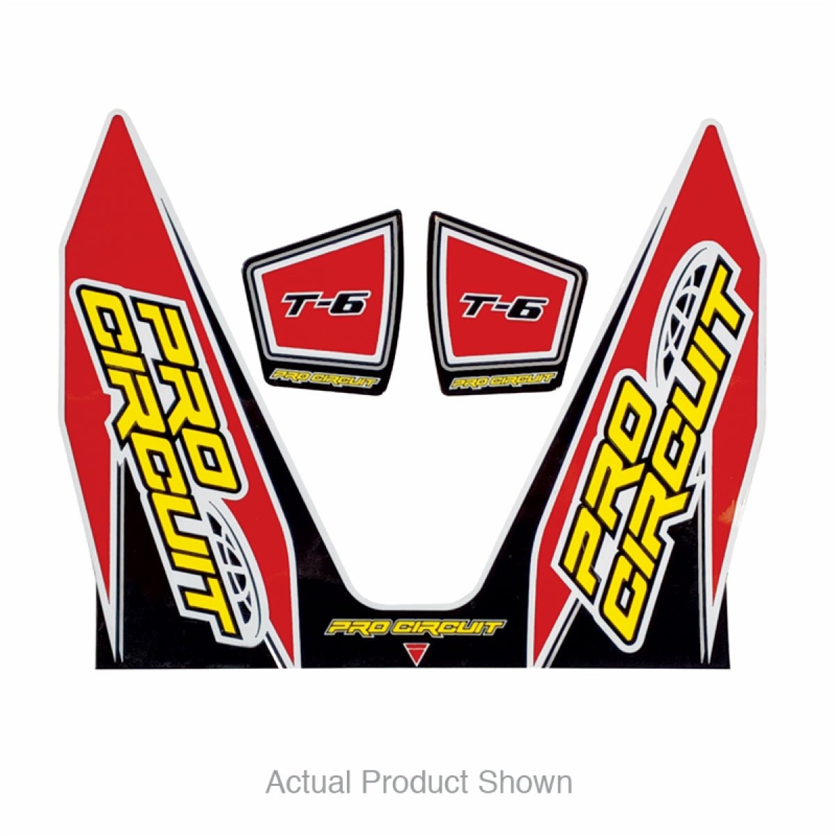 Pro Circuit T - 6 Decal - Red | DC22T6 - RED - MojoMotoSport.com