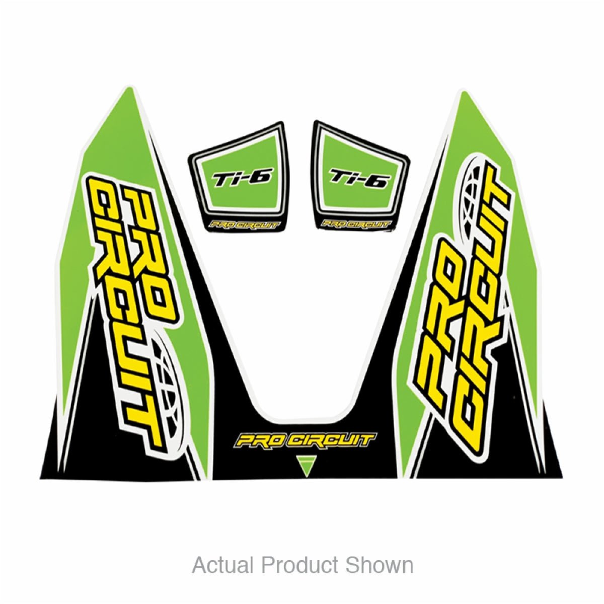 Pro Circuit Ti - 6 Decal - Green | DC22TI6 - GRN - MojoMotoSport.com