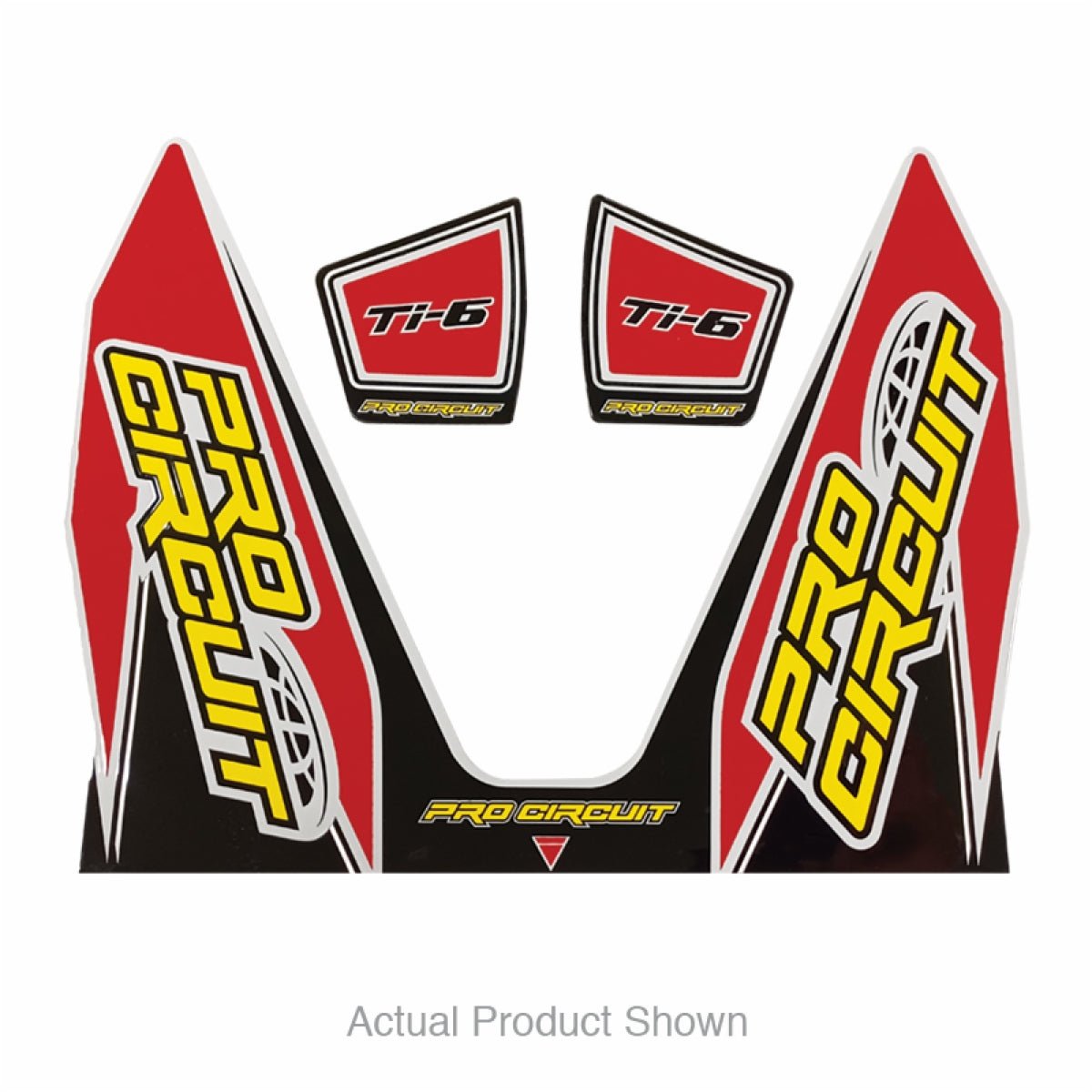 Pro Circuit Ti - 6 Decal - Red | DC22TI6 - RED - MojoMotoSport.com