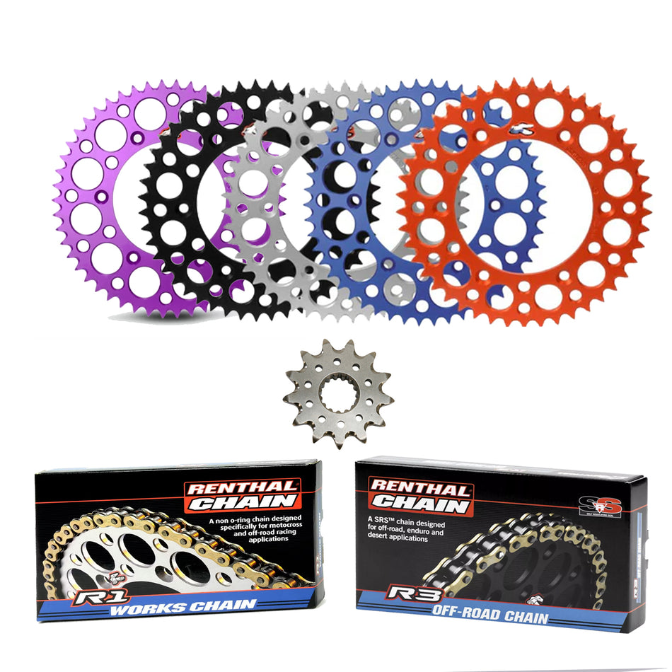 Renthal Ultralight Works Chain & Sprocket Kit KTM/Husqvarna/GasGas 125 - 501 - MojoMotoSport.com