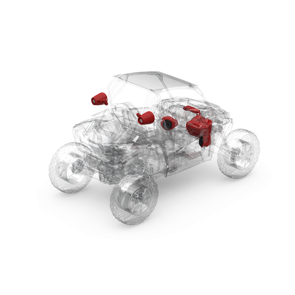 Rockford Fosgate Stage 4 Audio System 2014+ Polaris RZR For Ride Command | RZR14RC-STG4