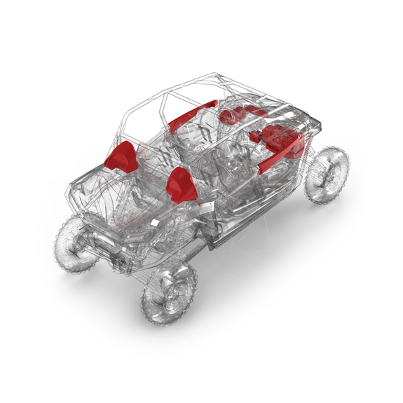 Rockford Fosgate Stage 6 1500-Watt Audio System 24+ Polaris RZR XP | RZR24XP-STG6