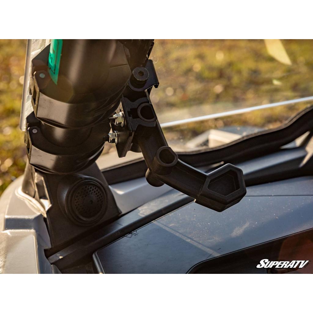 SuperATV 2020+ Polaris RZR Pro XP Scratch - Resistant Flip Windshield - MojoMotoSport.com