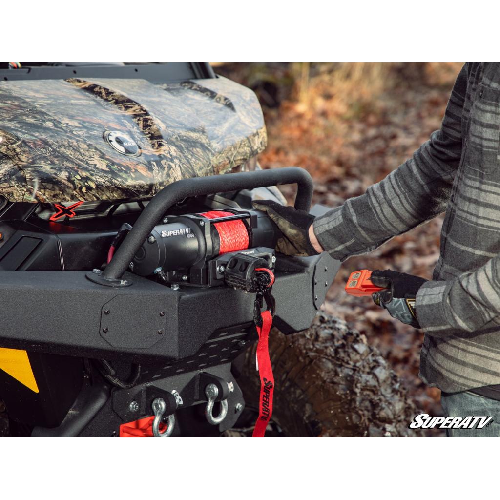 SuperATV 2500 lb. UTV/ATV Winch (With Wireless Remote & Synthetic Rope) - MojoMotoSport.com