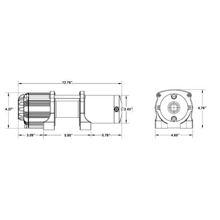 SuperATV 3500 Lb. Winch w/ Remote & Synthetic Rope - MojoMotoSport.com