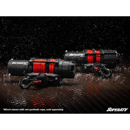 SuperATV 6000 Lb. Winch w/ Remote & Synthetic Rope - MojoMotoSport.com