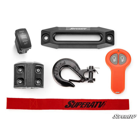 SuperATV 6000 Lb. Winch w/ Remote & Synthetic Rope - MojoMotoSport.com