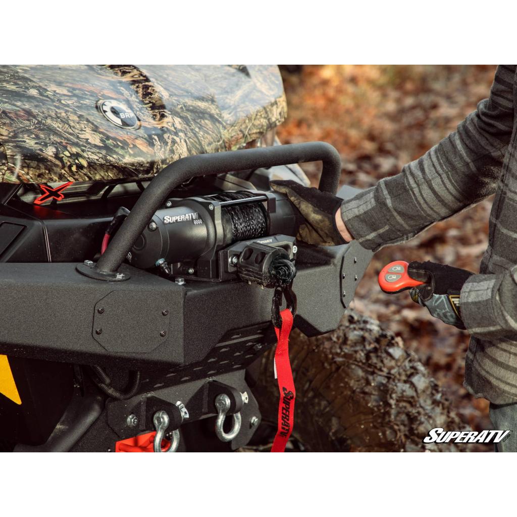 SuperATV 6000 Lb. Winch w/ Remote & Synthetic Rope - MojoMotoSport.com