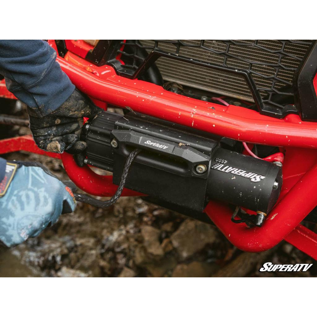 SuperATV 6000 Lb. Winch w/ Remote & Synthetic Rope - MojoMotoSport.com