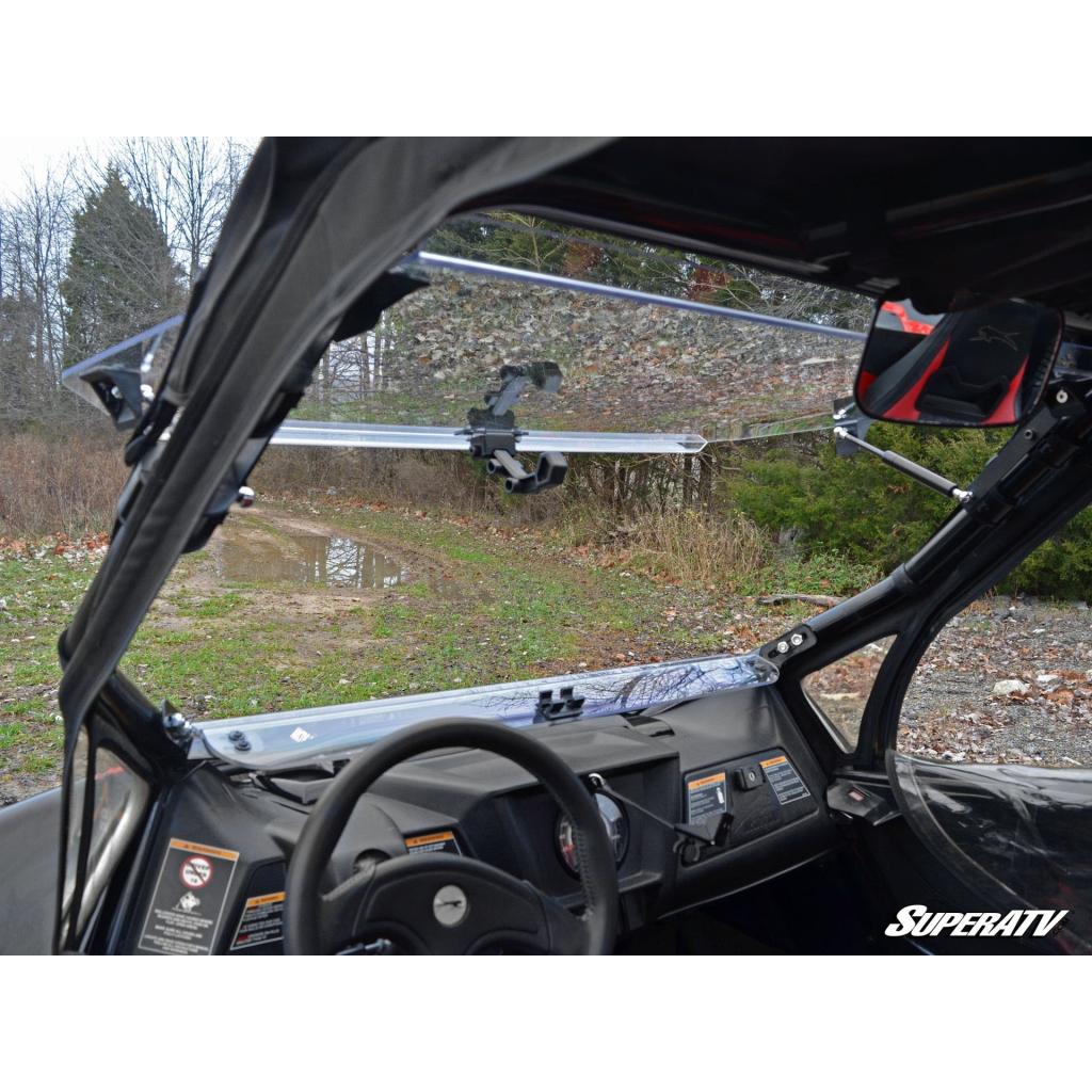 SuperATV Arctic Cat Wildcat Scratch Resistant Flip Windshield - MojoMotoSport.com
