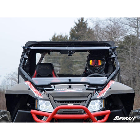 SuperATV Arctic Cat Wildcat Scratch Resistant Flip Windshield - MojoMotoSport.com