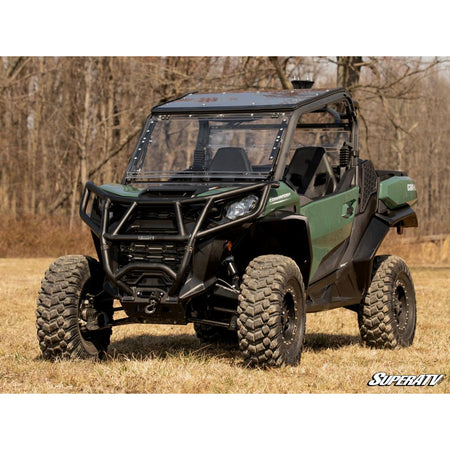 SuperATV Can - Am Commander Scratch Resistant Flip Windshield - MojoMotoSport.com