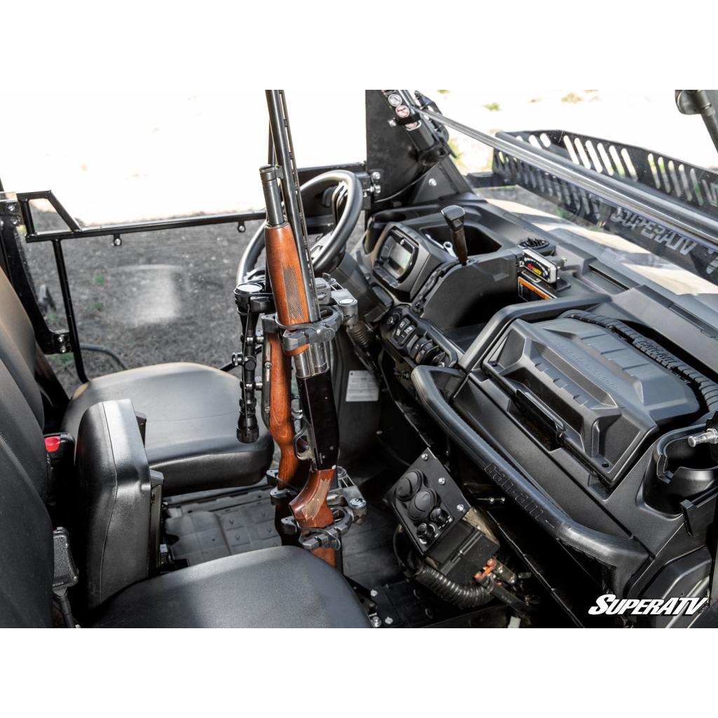 SuperATV Can - Am Defender Floor - Mounted Gun Holder - MojoMotoSport.com