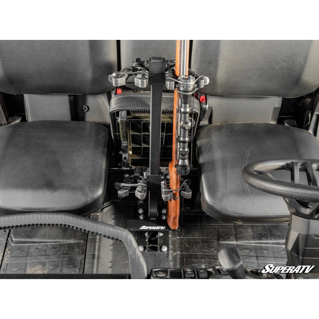 SuperATV Can - Am Defender Floor - Mounted Gun Holder - MojoMotoSport.com