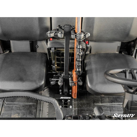 SuperATV Can - Am Defender Floor - Mounted Gun Holder - MojoMotoSport.com