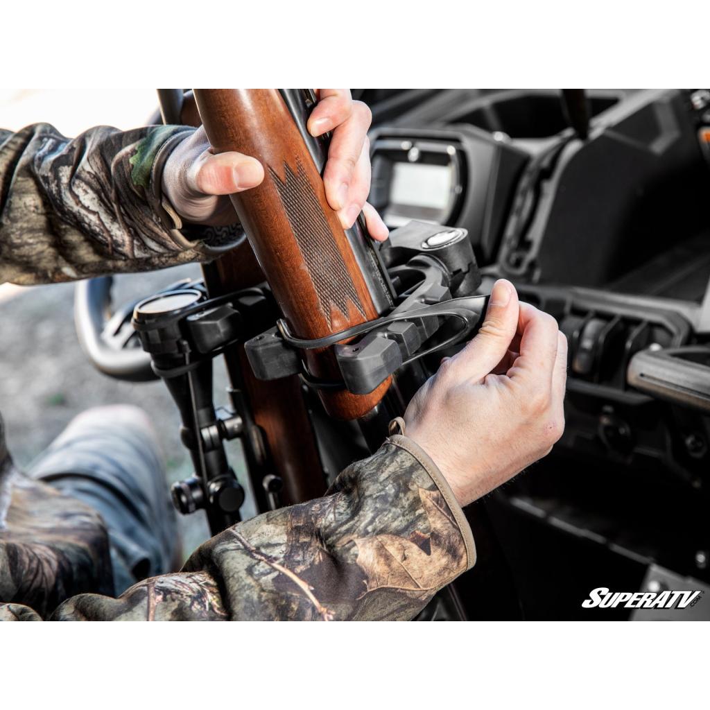 SuperATV Can - Am Defender Floor - Mounted Gun Holder - MojoMotoSport.com
