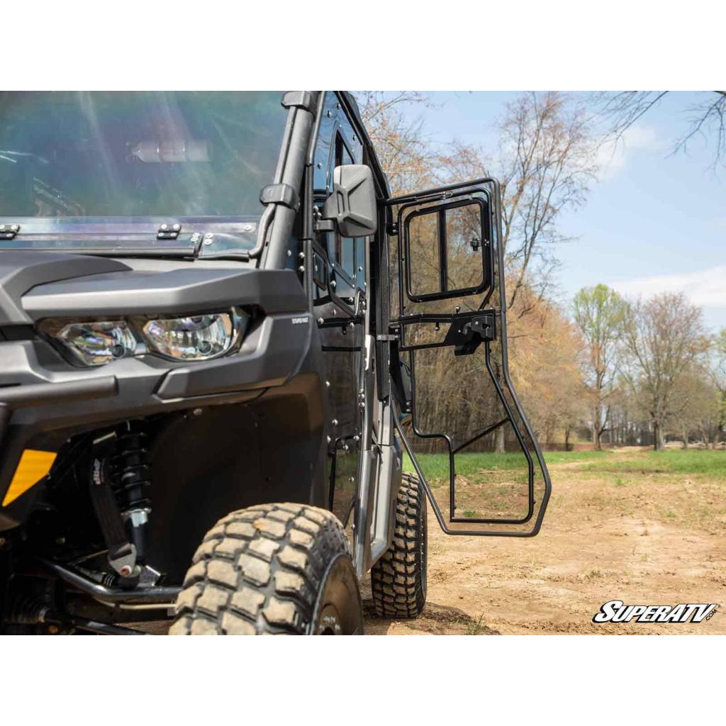 SuperATV Can - Am Defender MAX Convertible Cab Enclosure Doors | DOOR - CA - DEF4 - 72 - MojoMotoSport.com