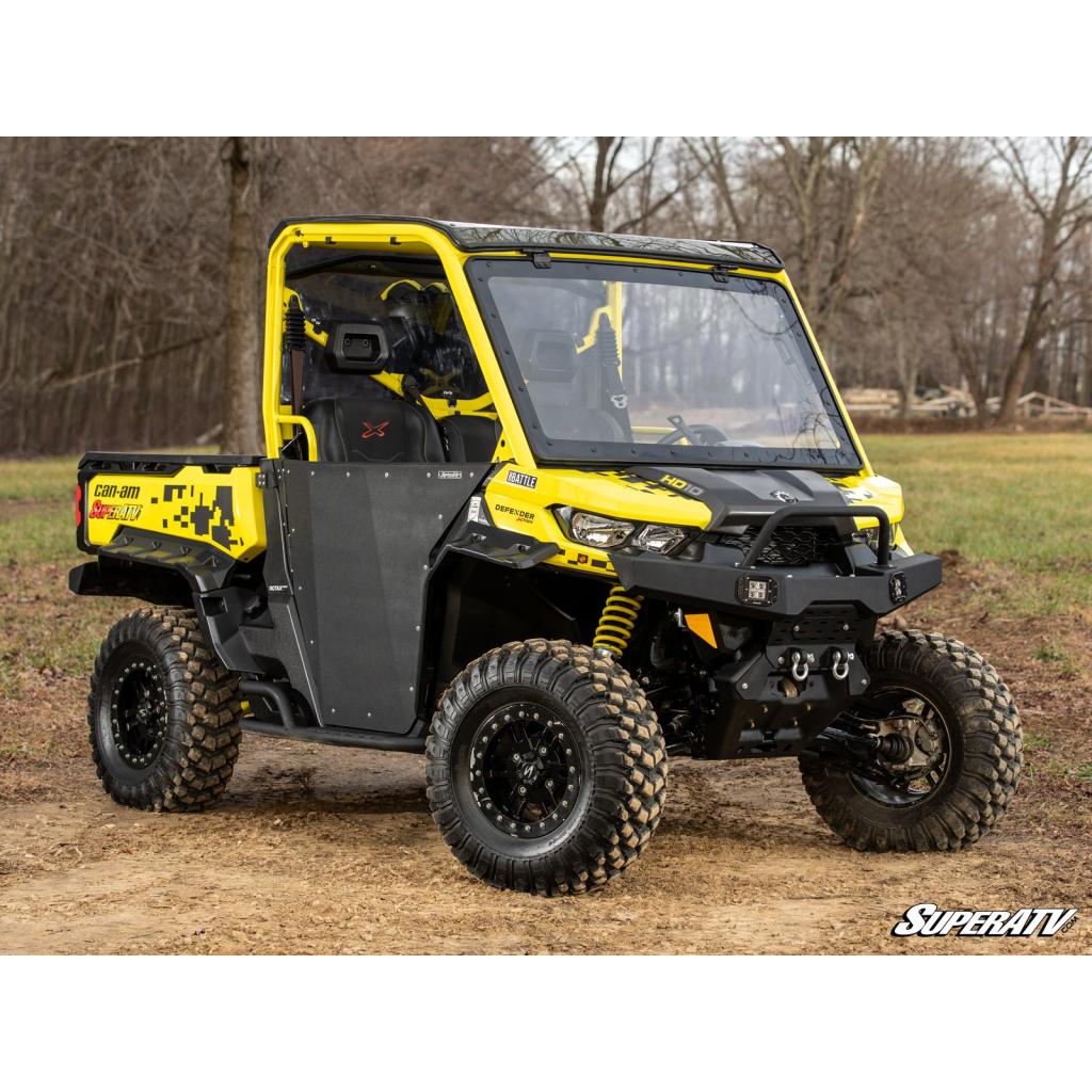 SuperATV Can - Am Defender MaxDrive Power Flip Windshield - MojoMotoSport.com