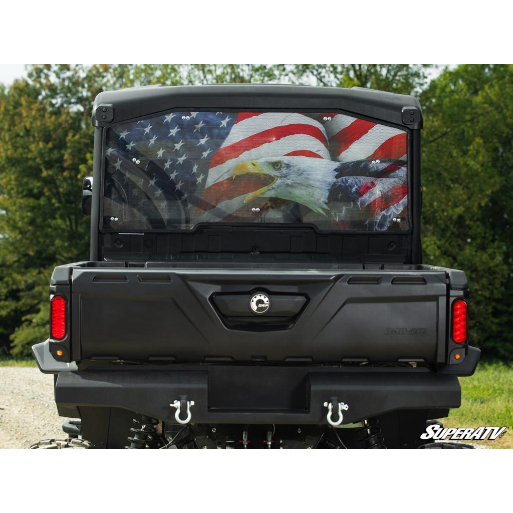 SuperATV Can - Am Defender Rear Windshield - MojoMotoSport.com