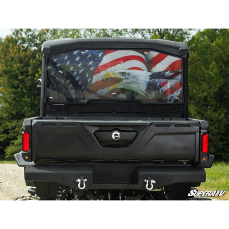 SuperATV Can - Am Defender Rear Windshield - MojoMotoSport.com
