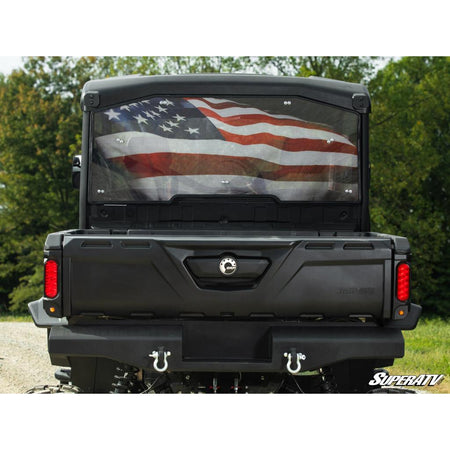 SuperATV Can - Am Defender Rear Windshield - MojoMotoSport.com