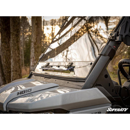 SuperATV Can - Am Defender Scratch - Resistant Vented Full Windshield - MojoMotoSport.com