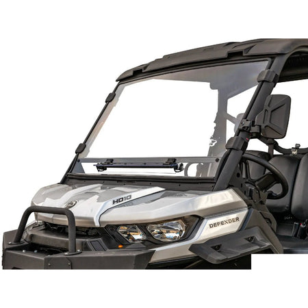 SuperATV Can - Am Defender Scratch - Resistant Vented Full Windshield - MojoMotoSport.com