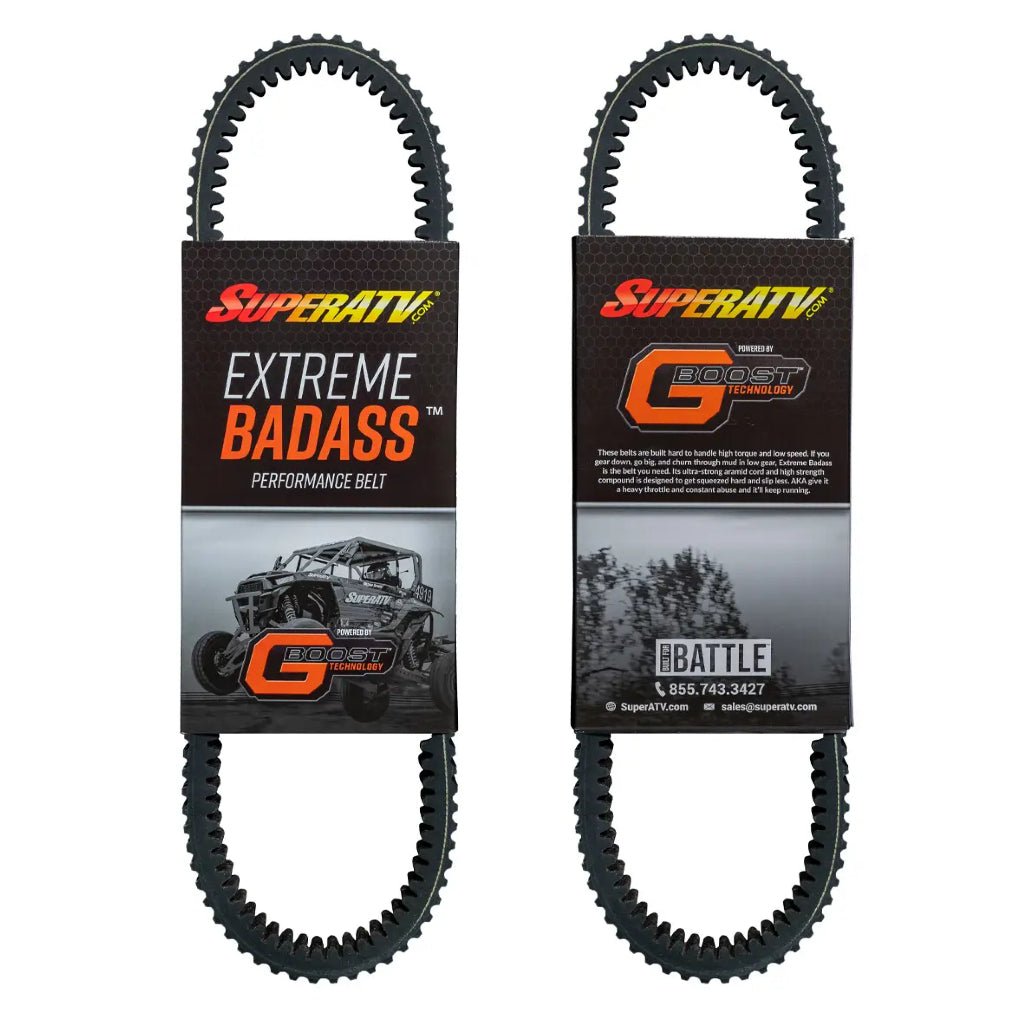 SuperATV Can - Am Maverick Heavy Duty CVT Drive Belt "Extreme Badass" - MojoMotoSport.com