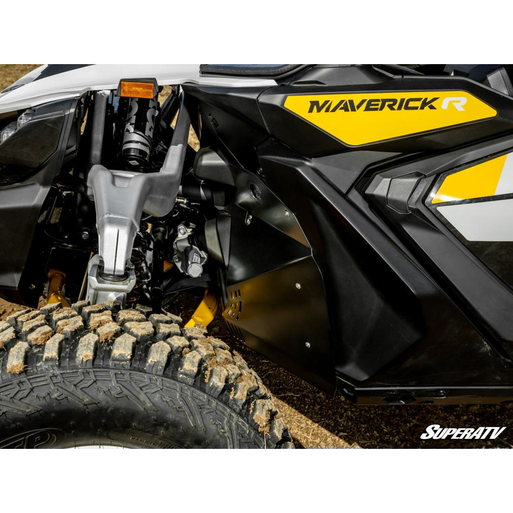 SuperATV Can - Am Maverick R Front Inner Fender Guards - MojoMotoSport.com
