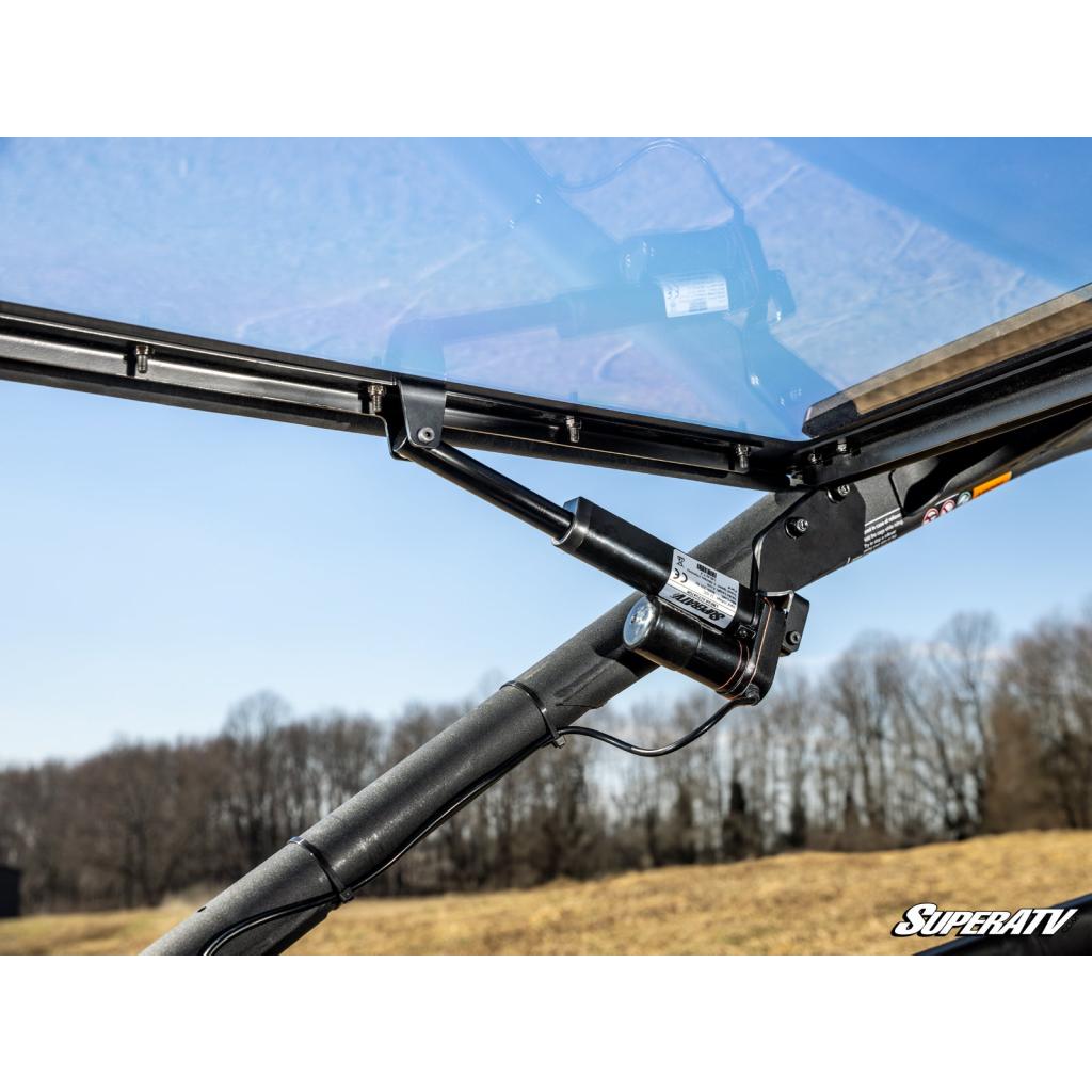 SuperATV Can - Am Maverick R MaxDrive Power Flip Windshield - MojoMotoSport.com