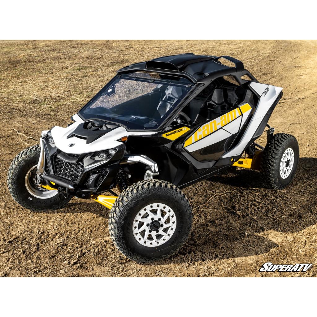 SuperATV Can - Am Maverick R MaxDrive Power Flip Windshield - MojoMotoSport.com