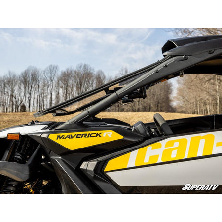 SuperATV Can - Am Maverick R MaxDrive Power Flip Windshield - MojoMotoSport.com