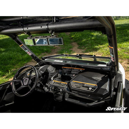SuperATV Can - Am Maverick Sport Flip Down Glass Windshield - MojoMotoSport.com