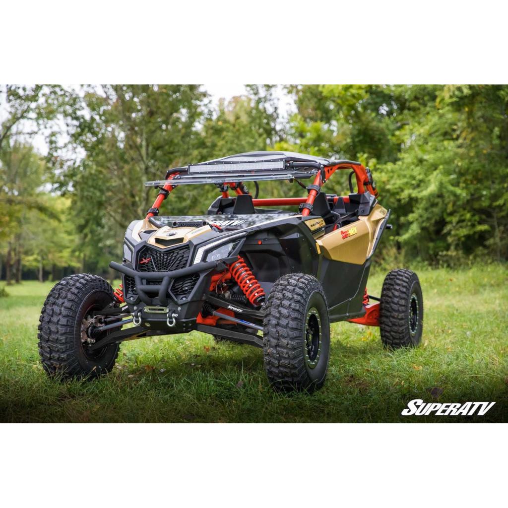 SuperATV Can - Am Maverick X3 High Clearance Boxed Front A - Arms - MojoMotoSport.com