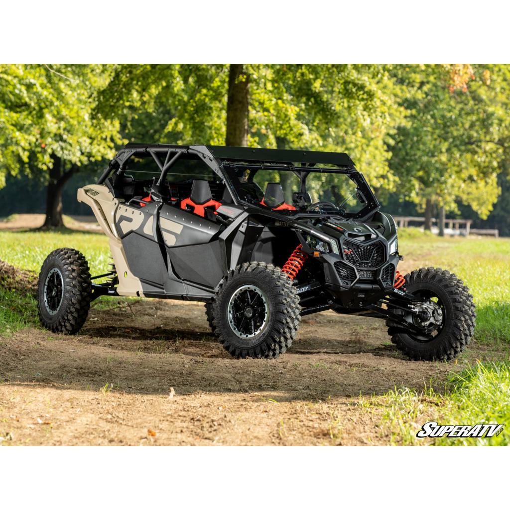 SuperATV Can - Am Maverick X3 MaxDrive Power Flip Windshield - MojoMotoSport.com