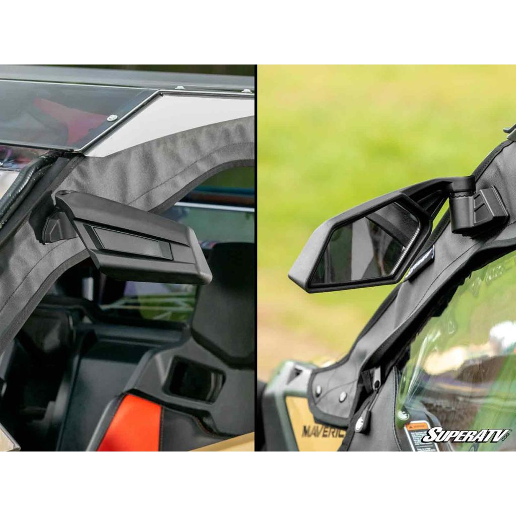 SuperATV Can - Am Maverick X3 Primal Soft Cab Enclosure Upper Doors - MojoMotoSport.com
