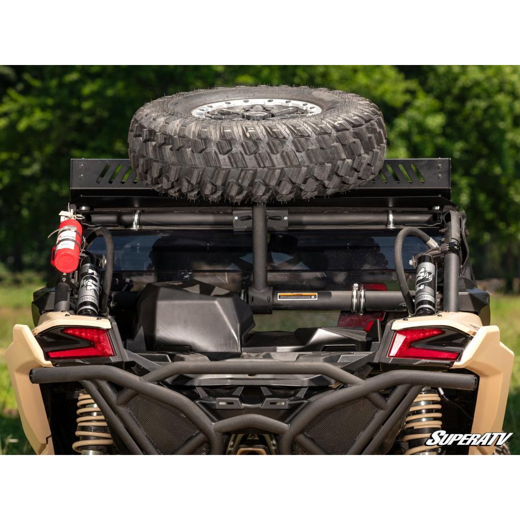 SuperATV Can - Am Maverick X3 Spare Tire Carrier - MojoMotoSport.com
