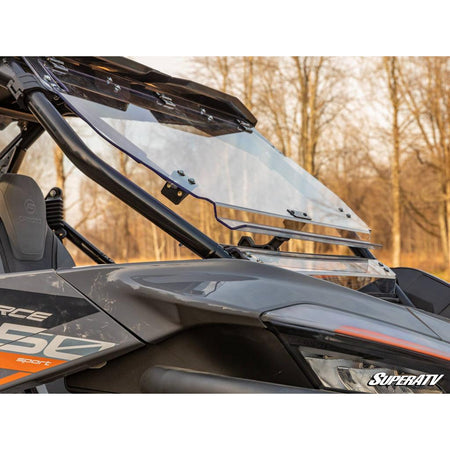 SuperATV CF - Moto ZForce 950 Scratch - Resistant Flip Windshield - MojoMotoSport.com