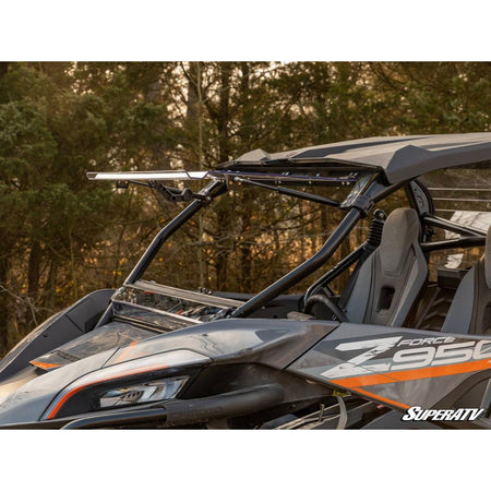 SuperATV CF - Moto ZForce 950 Scratch - Resistant Flip Windshield - MojoMotoSport.com