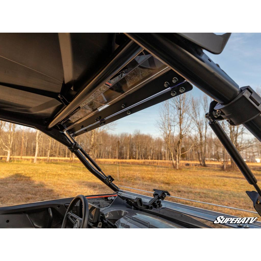 SuperATV CF - Moto ZForce 950 Scratch - Resistant Flip Windshield - MojoMotoSport.com