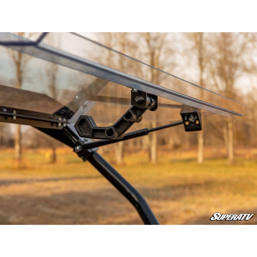 SuperATV CF - Moto ZForce 950 Scratch - Resistant Flip Windshield - MojoMotoSport.com