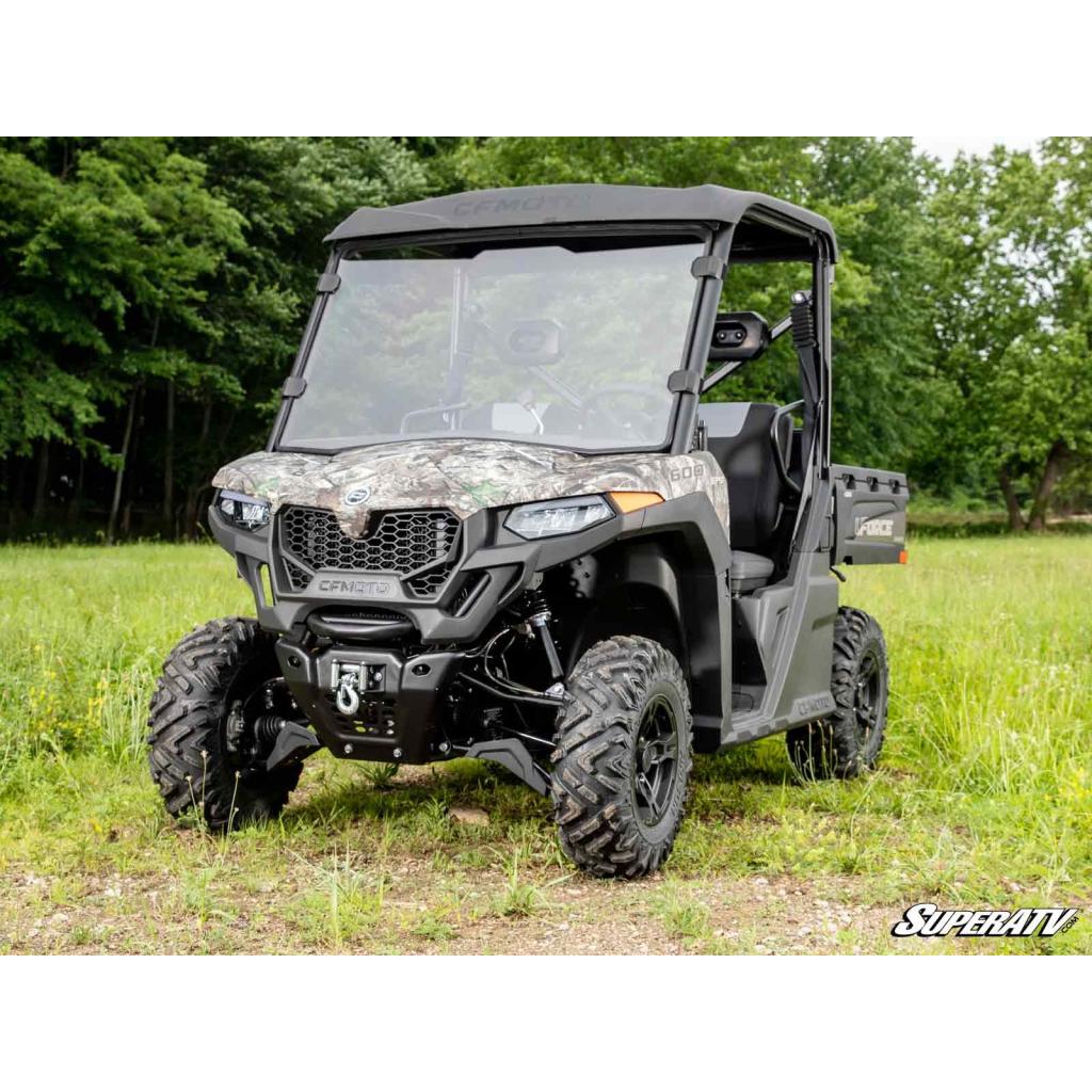 SuperATV CFMOTO UForce 600 Scratch - Resistant Full Windshield - MojoMotoSport.com
