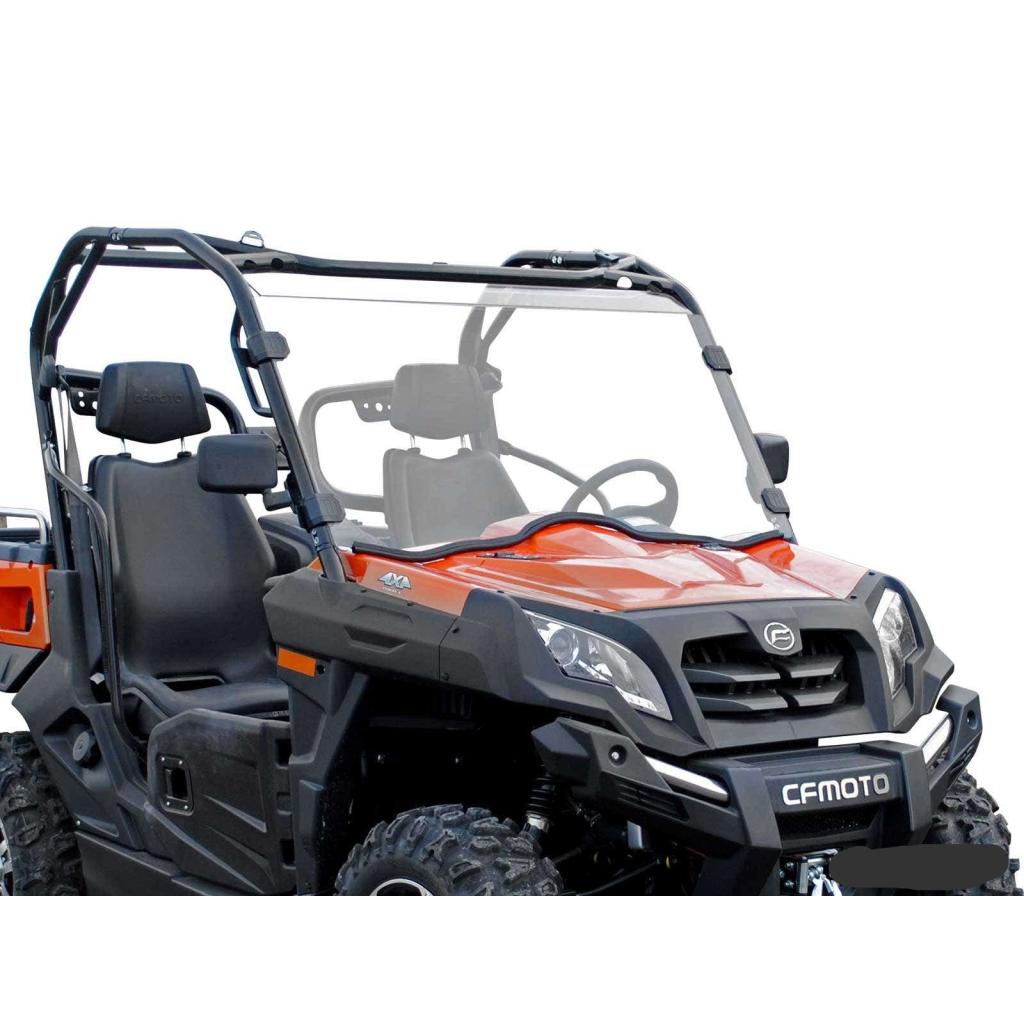 SuperATV CFMOTO UForce 800 Full Windshieldâ€”Scratch - Resistant - MojoMotoSport.com