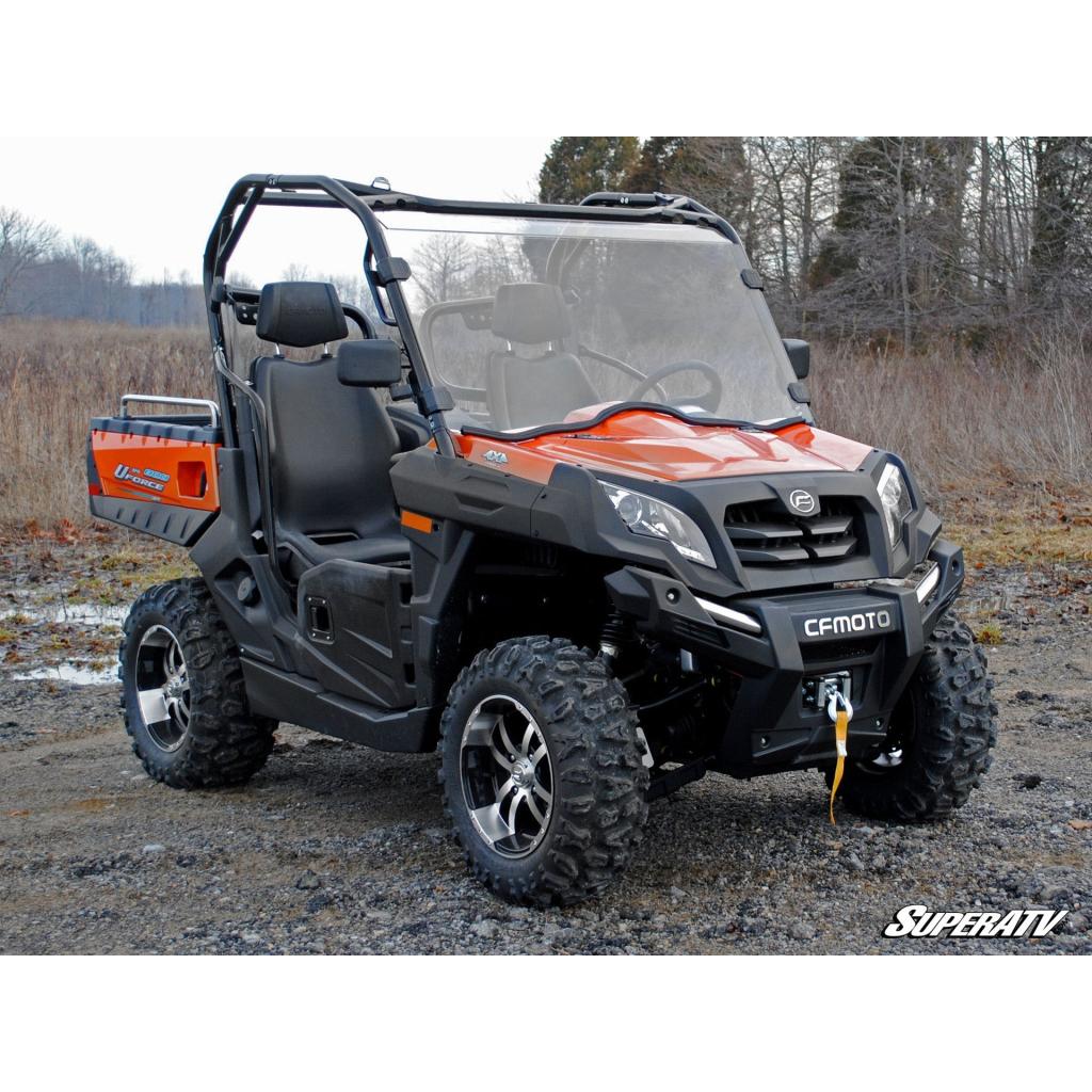 SuperATV CFMOTO UForce 800 Full Windshieldâ€”Scratch - Resistant - MojoMotoSport.com