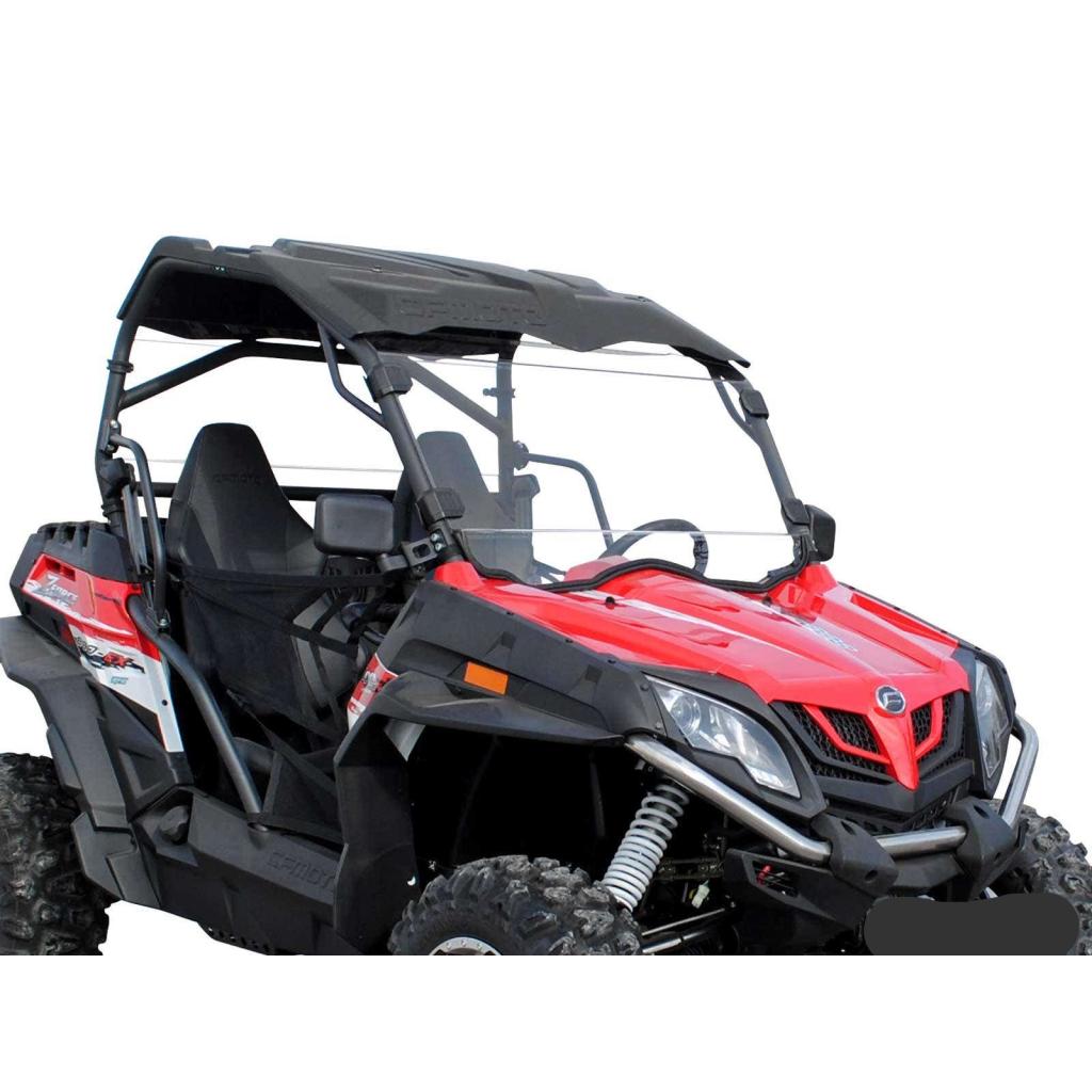 SuperATV CFMOTO ZForce 500 Scratch - Resistant Full Windshield - MojoMotoSport.com