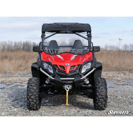 SuperATV CFMOTO ZForce 500 Scratch - Resistant Full Windshield - MojoMotoSport.com