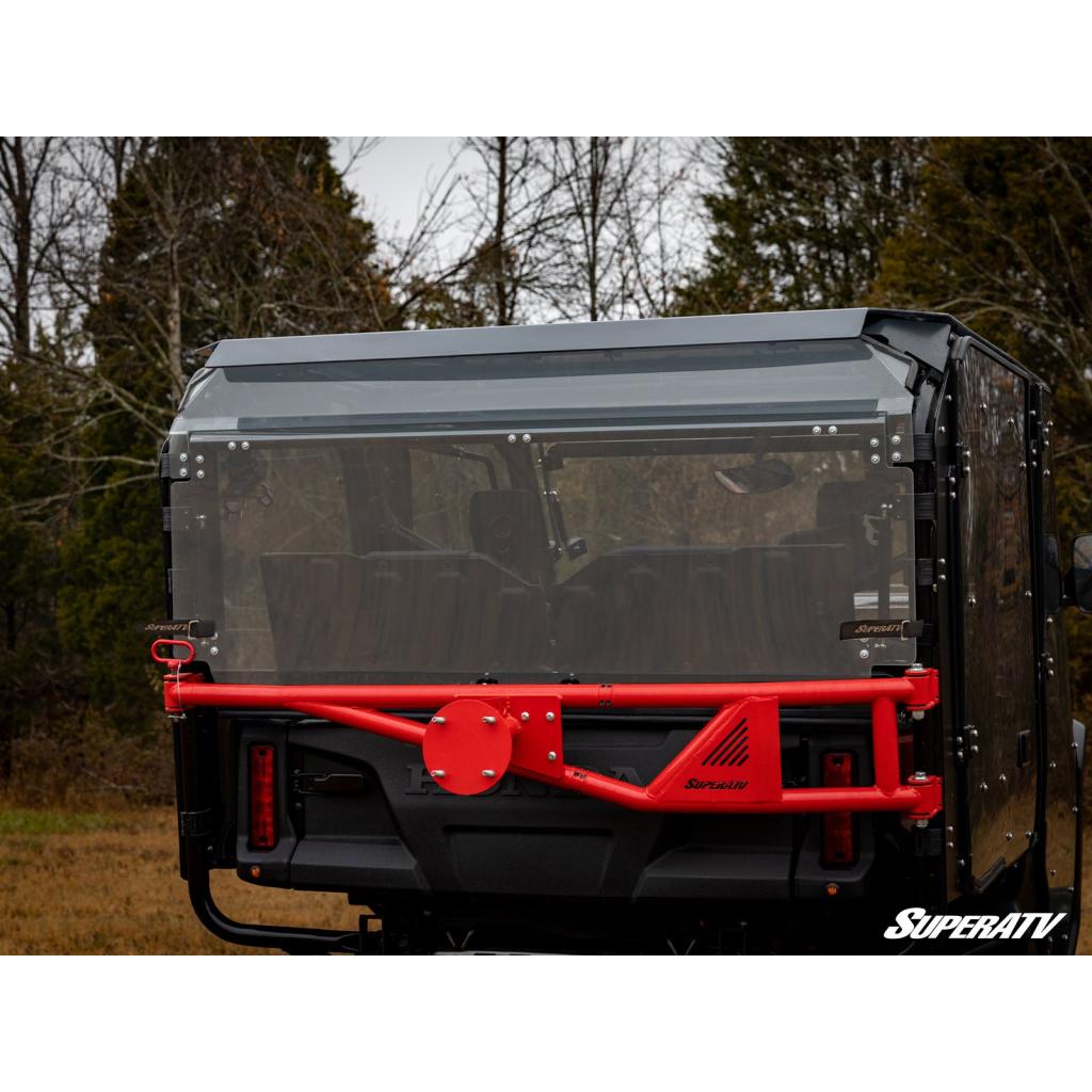 SuperATV Honda Pioneer 1000 - 5 Rear Flip Windshield - MojoMotoSport.com