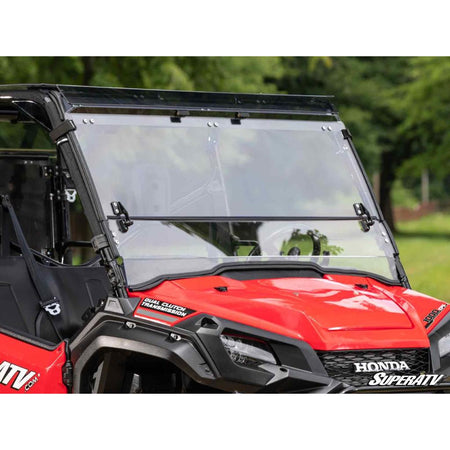 SuperATV Honda Pioneer 1000 Scratch - Resistant 3 - in - 1 Windshield - MojoMotoSport.com